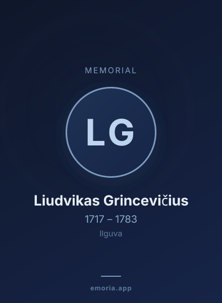 Memorial portrait of Liudvikas Grincevičius