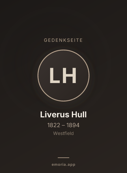 Gedenkportrait von Liverus Hull