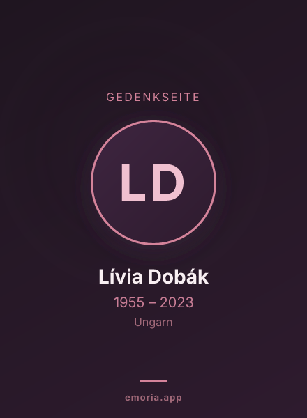 Gedenkportrait von Lívia Dobák