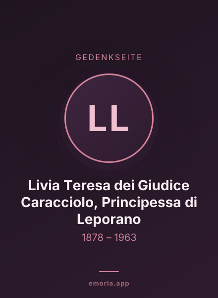 Gedenkportrait von Livia Teresa dei Giudice Caracciolo, Principessa di Leporano