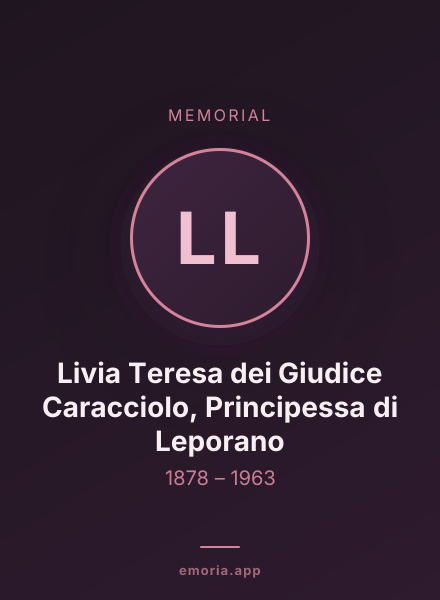 Memorial portrait of Livia Teresa dei Giudice Caracciolo, Principessa di Leporano