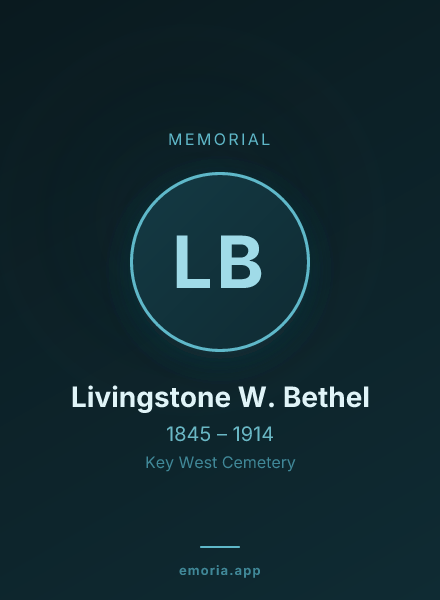 Memorial portrait of Livingstone W. Bethel