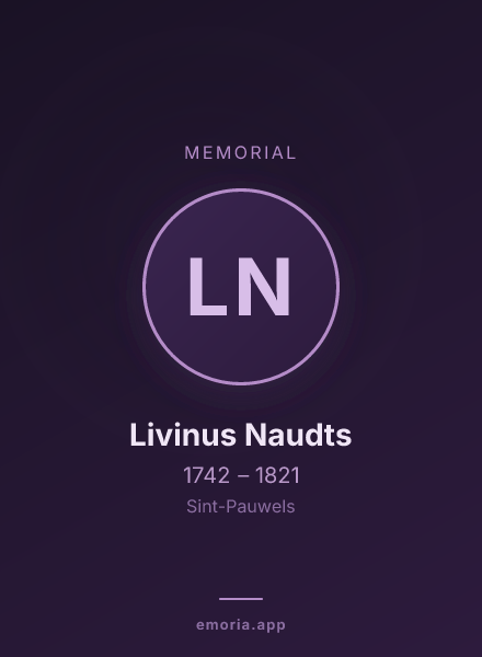 Memorial portrait of Livinus Naudts