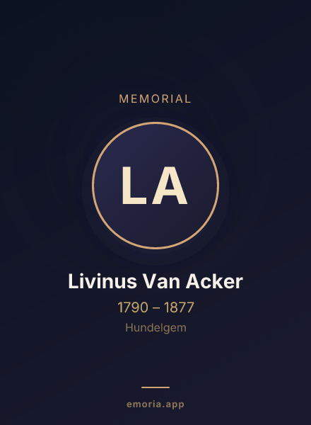 Memorial portrait of Livinus Van Acker