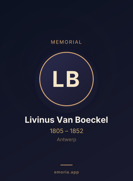Memorial portrait of Livinus Van Boeckel