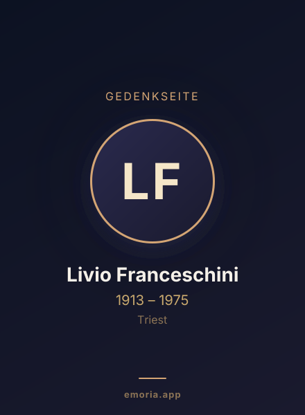 Gedenkportrait von Livio Franceschini