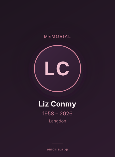Memorial portrait of Liz Conmy