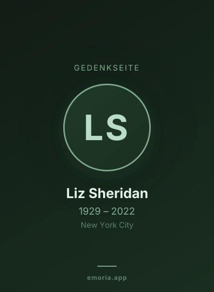 Gedenkportrait von Liz Sheridan