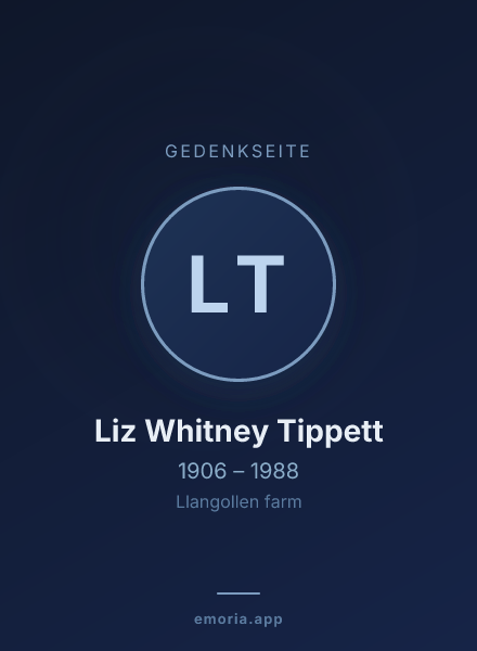 Gedenkportrait von Liz Whitney Tippett
