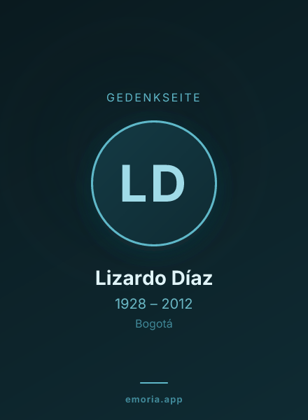 Gedenkportrait von Lizardo Díaz