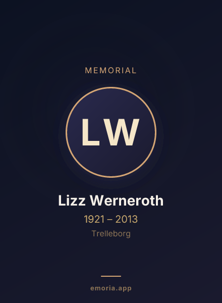 Memorial portrait of Lizz Werneroth