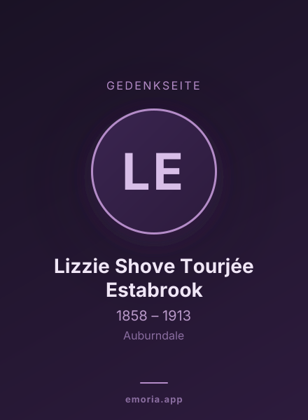 Gedenkportrait von Lizzie Shove Tourjée Estabrook