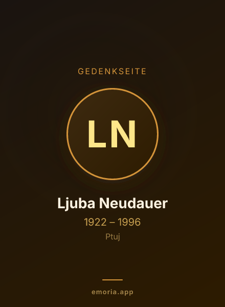 Gedenkportrait von Ljuba Neudauer