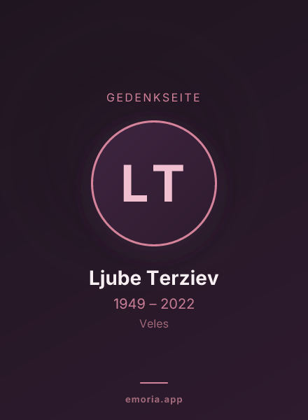 Gedenkportrait von Ljube Terziev