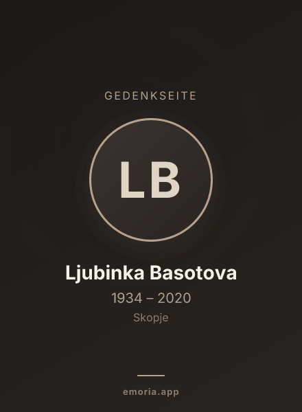 Gedenkportrait von Ljubinka Basotova