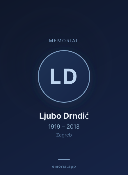 Memorial portrait of Ljubo Drndić