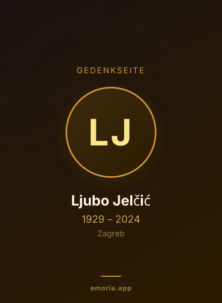 Gedenkportrait von Ljubo Jelčić