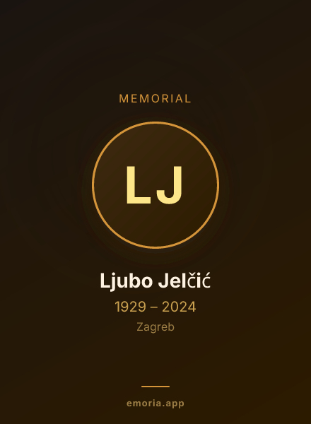 Memorial portrait of Ljubo Jelčić