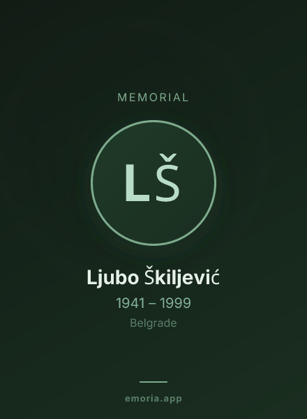 Memorial portrait of Ljubo Škiljević