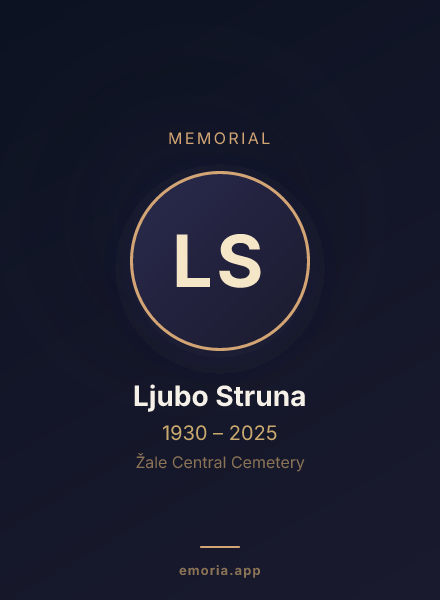 Memorial portrait of Ljubo Struna
