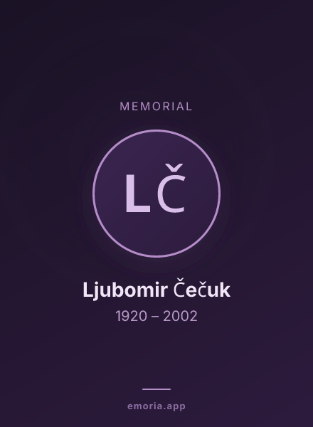 Memorial portrait of Ljubomir Čečuk