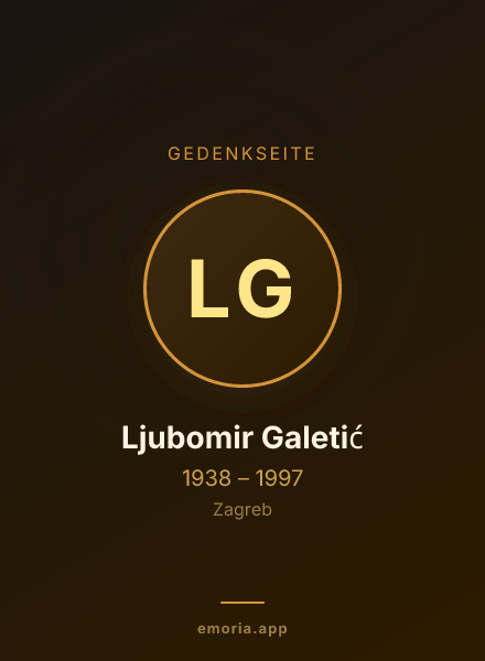 Gedenkportrait von Ljubomir Galetić