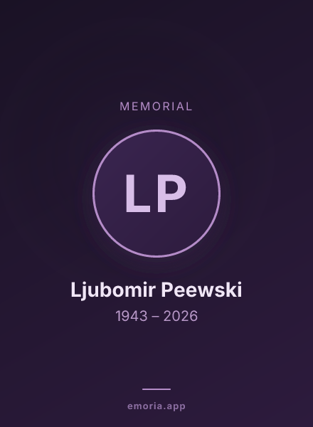 Memorial portrait of Ljubomir Peewski