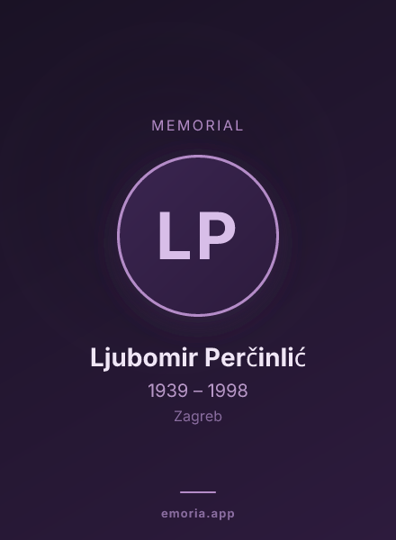 Memorial portrait of Ljubomir Perčinlić