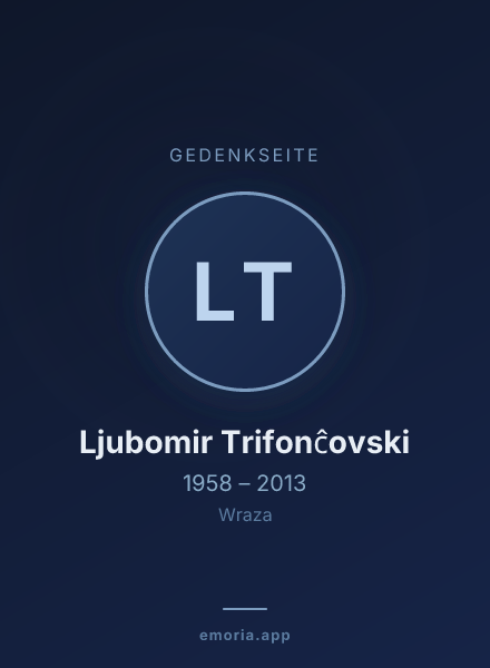 Gedenkportrait von Ljubomir Trifonĉovski