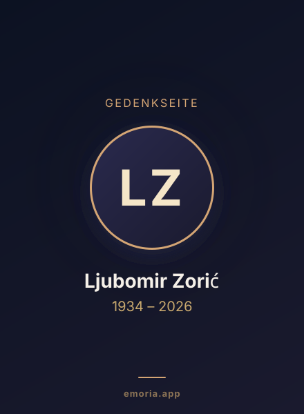 Gedenkportrait von Ljubomir Zorić