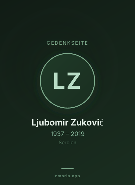 Gedenkportrait von Ljubomir Zuković