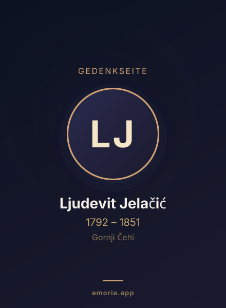 Gedenkportrait von Ljudevit Jelačić