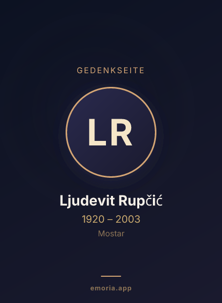 Gedenkportrait von Ljudevit Rupčić