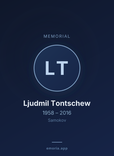 Memorial portrait of Ljudmil Tontschew