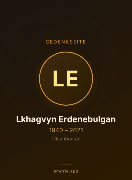Gedenkportrait von Lkhagvyn Erdenebulgan