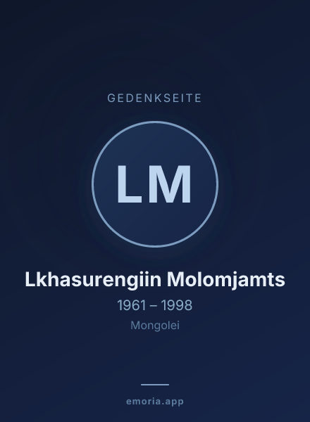 Gedenkportrait von Lkhasurengiin Molomjamts