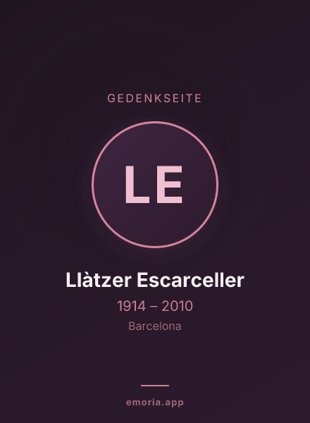 Gedenkportrait von Llàtzer Escarceller