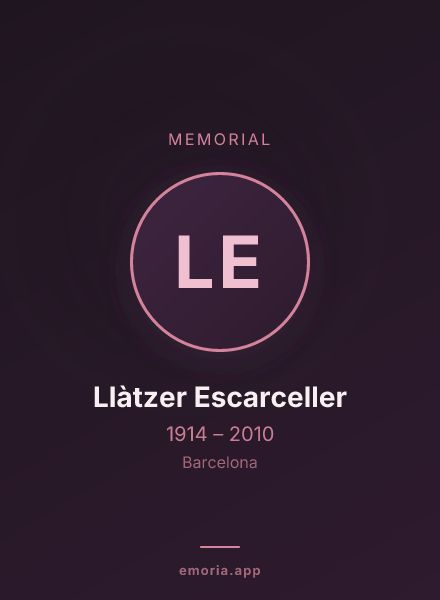 Memorial portrait of Llàtzer Escarceller