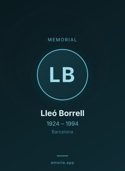 Memorial portrait of Lleó Borrell