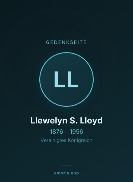 Gedenkportrait von Llewelyn S. Lloyd