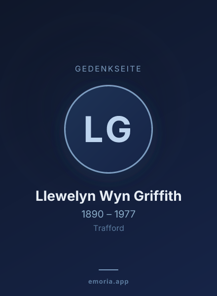 Gedenkportrait von Llewelyn Wyn Griffith