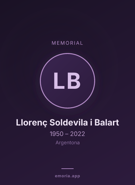 Memorial portrait of Llorenç Soldevila i Balart