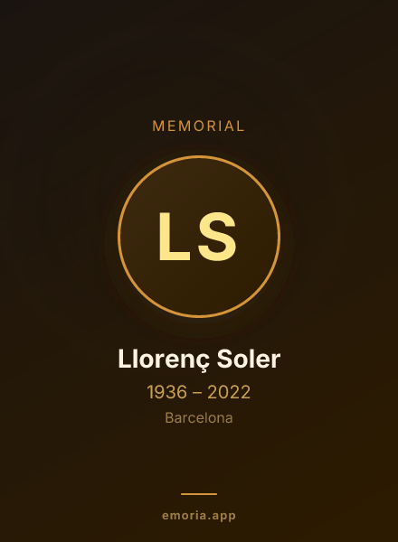 Memorial portrait of Llorenç Soler
