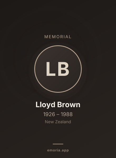 Memorial portrait of Lloyd Brown