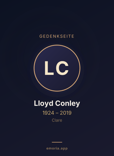 Gedenkportrait von Lloyd Conley