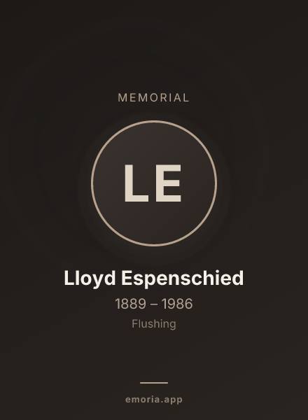 Memorial portrait of Lloyd Espenschied