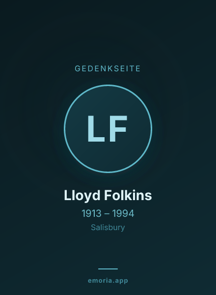 Gedenkportrait von Lloyd Folkins