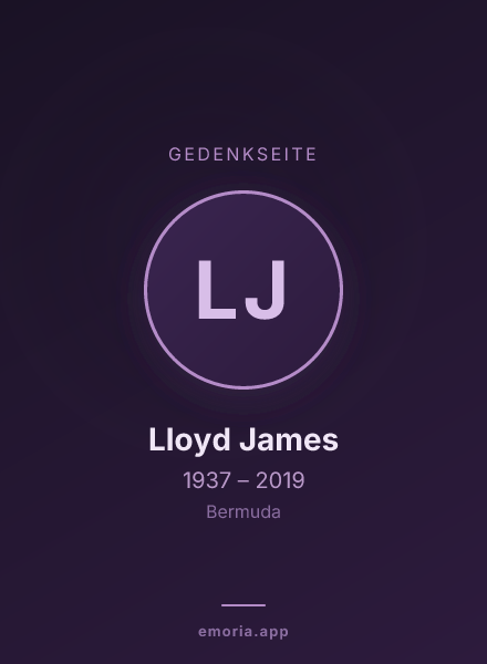 Gedenkportrait von Lloyd James