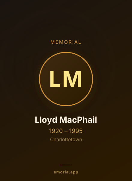 Memorial portrait of Lloyd MacPhail