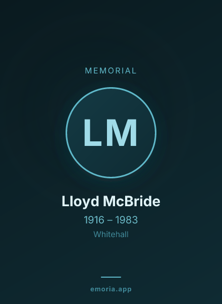 Memorial portrait of Lloyd McBride